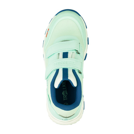 Buty Trollkids Preikestolen Hiker Waterproof akwamaryna marmurowa/niebieski portowy