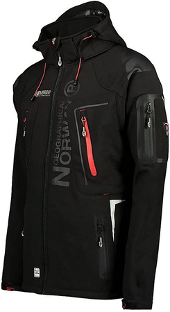 Kurtka męska czarna Softshell Geographical Norway Techno (WU6068-GN-BLACK)