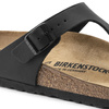 Japonki damskie/męskie Birkenstock Gizeh Birko-Flor Black skórzane regular szerokie (0043691)