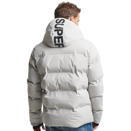 Kurtka męskie Superdry HOODED BOXY PUFFER JACKET Szary (MS311478AFRM)