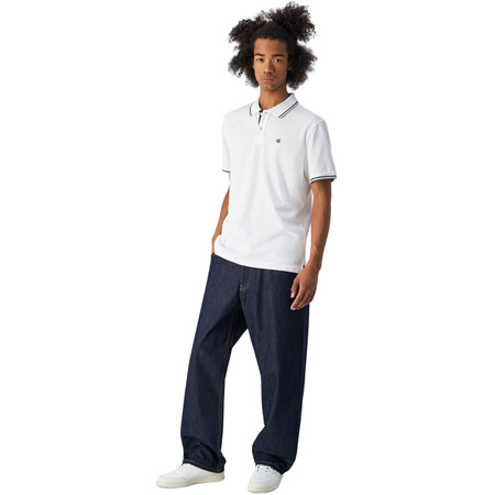 Koszulka męska Champion polo biała (220897 WW001)