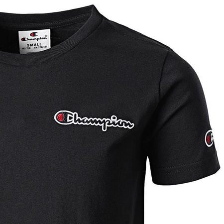 Chłopięcy T-shirt Champion Rochester z okrągłym dekoltem w kolorze czarnym (305955KK001)