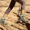 Wyprzedaż - Buty trekkingowe damskie Keen Ridge Flex Mid WP Timberwolf/Brick Dust wodoodporne oddychające brązowe (KE-1024921)