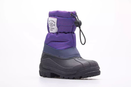 Śniegowce dziecięce LEE COOPER purple buty na zimę ocieplane ze ściągaczem fioletowe (LCJ-21-44-0526K)