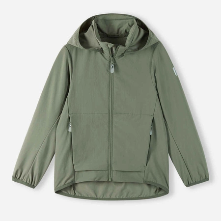 Wyprzedaż - Kurtka przejściowa dla dziewczynki/chłopca Reima Jacket Turvaisa Thyme elastyczna zielona (5100193A-8510)