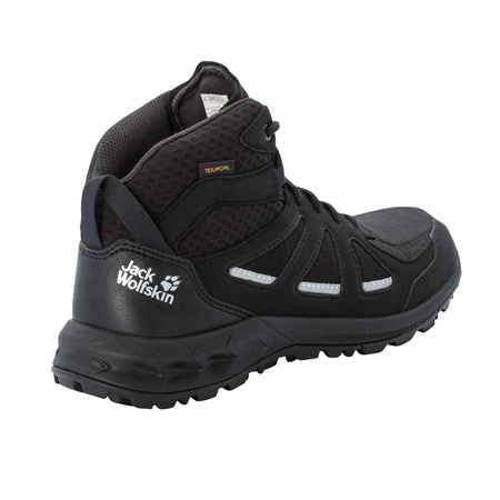 Wyprzedaż - Buty trekkingowe damskie czarne Jack Wolfskin Woodland 2 Texapore Mid W (4051331-6069)