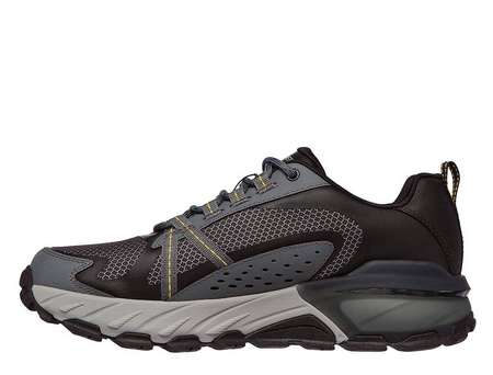 Buty męskie trekkingowe Skechers Max Protect wodoodporne outdoorowe szare (237303-BKCC)