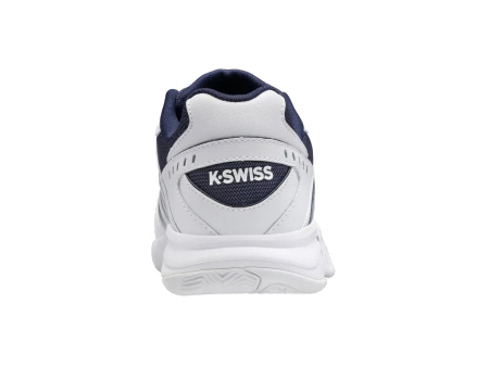 Męskie sneakersy K-Swiss RECEIVER V WHITE/PEACOAT/SILVER-M (07393-177-M)