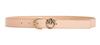 Wyprzedaż - Skórzany pasek z klamrą Pinko TAMBORIL H3 BELT 102820-A158 różowy (2.5 cm)