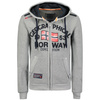 Bluza z kapturem męska Geographical Norway Flag DB MEN 054 szara (WW6088H/GN/Blended Grey)