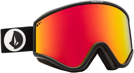 Gogle snowboardowe damskie/męskie Volcom Yae sportowe narciarskie ochrona UV czerwone (VG0722300)