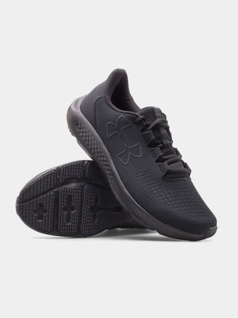 Wyprzedaż - Buty męskie do biegania Under Armour Charged Pursuit 3 sportowe oddychające czarne (3026518-002)