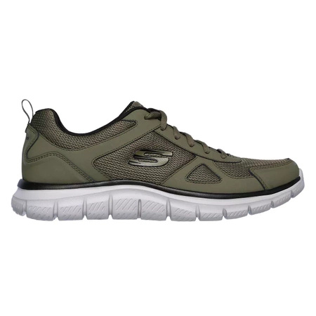 Buty treningowe męskie Skechers Track sneakersy zielone (52631-OLBK)