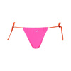 Wyprzedaż - Dół od bikini Puma Swim Women Side Tie Tanga String 1P majtki kąpielowe damskie różowe (938066-02)