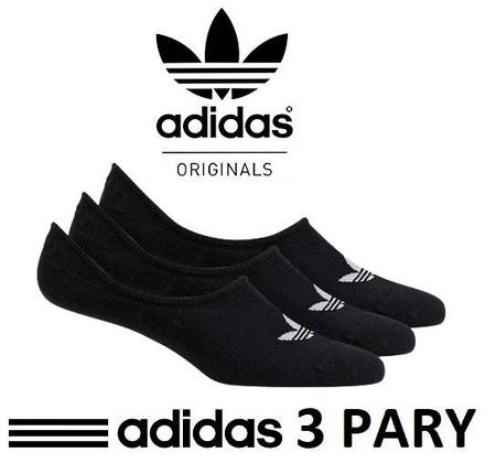 Wyprzedaż - Skarpety Adidas LOW CUT SOCK 3P BLACK FM0677