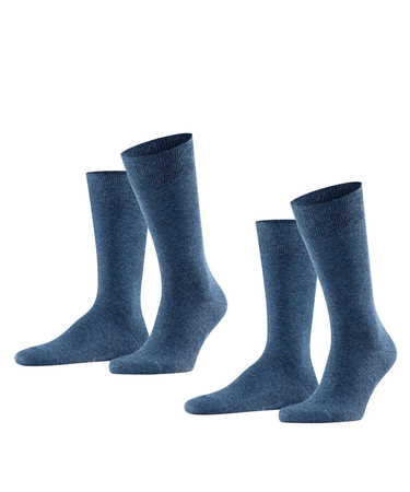 Skarpety męskie długie 2-pack FALKE Swing 2P SO navyblue m (14633-6490)