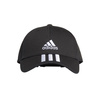 Czapka z daszkiem Adidas Bball 3-Stripes Cap Ct bejsbolówka czarna (FK0894)