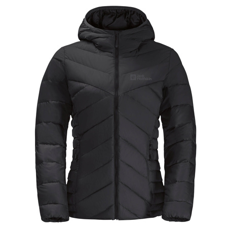 Kurtka damska zimowa puchowa Jack Wolfskin TUNDRA DOWN HOODY W black (1206642_6000)