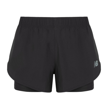 Szorty New Balance SPORT 2-IN-1 SHORT 3 Czarny (WS51465BK)