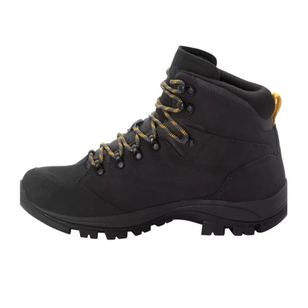 Wyprzedaż - Buty trekkingowe męskie Jack Wolfskin REBELLION TEXAPORE MID M phantom / burly yellow XT (4051171_6357)