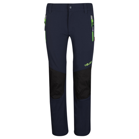 Spodnie typu softshell dziecięce dla chłopca/dziewczynki Trollkids Kids Lysefjord Pants navy (147-100)