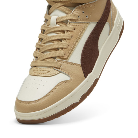 Sneakersy męskie Puma RBD Game WTR wysokie za kostkę zimowe skórzane białe (387604-09)