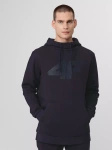 Bluza sportowa z kapturem męska 4F navy blue nierozpinana z kieszenią kangurka granatowa (H4Z22-BLM352-30S)