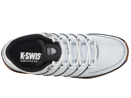 Buty sportowe męskie K-Swiss Rinzler sneakersy skórzane na co dzień białe (01235-138-M)