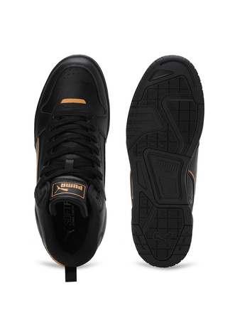 Sneakersy męskie Puma RBD Tech Mid tenisówki sportowe wysokie za kostkę czarne (396148-01)