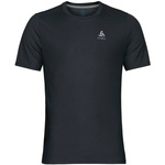 Wyprzedaż - Koszulka sportowa męska Odlo T-shirt crew neck s/s F-DRY oddychająca czarna (550822/15000)