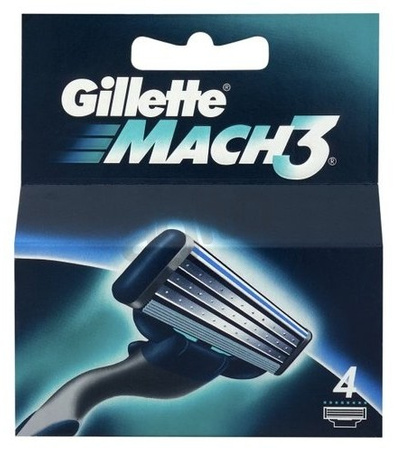 Gillette Mach 3 nożyki do golenia 4 sztuki