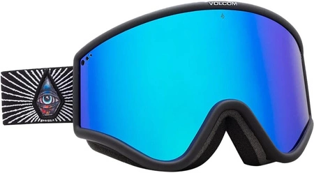 Gogle snowboardowe damskie/męskie Volcom Yae zimowe sportowe narciarskie niebieskie (VG0722319)