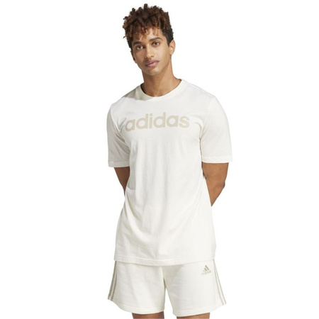 Koszulka adidas Essentials Single Jersey Linear Embroidered Logo Tee M (IS1345)