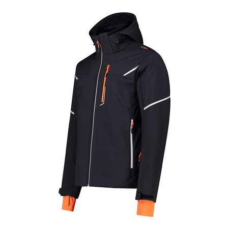 Kurtka narciarska męska CMP MAN JACKET softshellowa czarna (33W0897-U423)