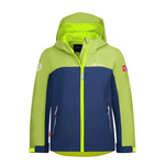 Kurtka przeciwdeszczowa dziecięca dla chłopca/dziewczynki Trollkids Kids Telemark Jacket kiwi/mystic blue (390-345)