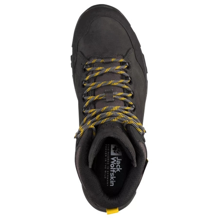 Buty trekkingowe męskie Jack Wolfskin REBELLION TEXAPORE MID M phantom / burly yellow XT (4051171_6357)