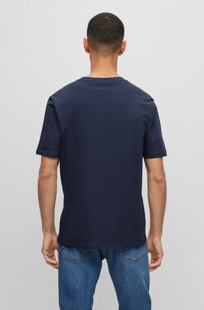 Wyprzedaż - Koszulka T-shirt męska Hugo Boss na lato granatowa (50467952-405)