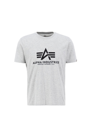 Koszulka męska Alpha Industries T-shirt  z krótkim rękawem bawełniany czarna (100501-17)