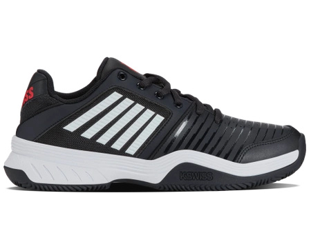 Buty sportowe męskie K-Swiss Court Express sneakersy skórzane czarne (05443-017-M)