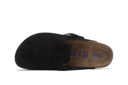 Birkenstock Boston Suede Leather "Black" (660473)