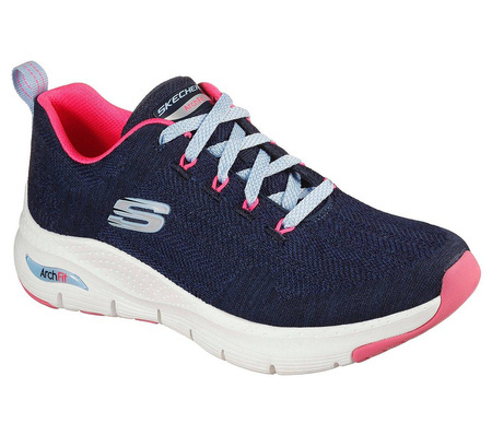 Sneakersy damskie Skechers Arch Fit Comfy Wave granatowy (149414-NVHP)