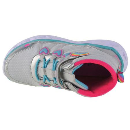 Skechers Sweetheart Lights - Sweet Styling 302668L-SMLT Srebrne 32 (302668L-SMLT)