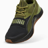 Buty sportowe męskie Puma Prospect Neo Force Black Olive Green siateczkowe oddychające zielone (379626-02)