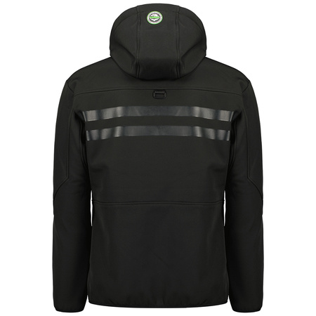 Kurtka softshell męska Geographical Norway ROYAUTE BLACK / GREEN DB MEN 068 BLACK / GREEN (WY8026H/GN-NOIR / VERT)