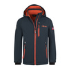 Kurtka softshell dziecięca dla chłopca/dziewczynki Trollkids Kids Balestrand Jacket dark navy/glow orange (618-110)