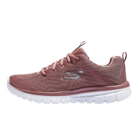 Buty sportowe damskie Skechers Graceful Get Connected sneakersy różowe (12615-MVE)