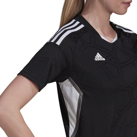 Koszulka damska adidas Condivo 22 Match Day czarno-biała (HA3541)