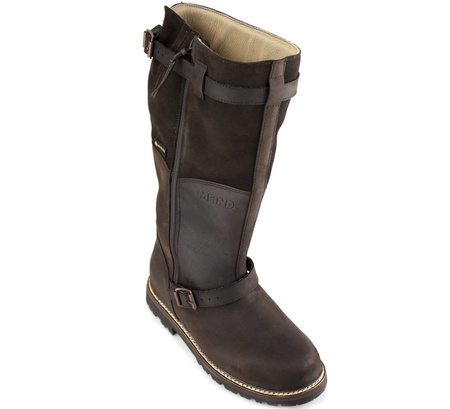 Wyprzedaż - Buty zimowe męskie Meindl Kiruna GTX z ocieplaną wełną jagnięcą Gore-Tex nieprzemakalne skórzane brązowe (7730/39)