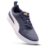 Buty damskie Puma Rickie Jr Peacoat casualowe z eko-skóry granatowe (384311-07)