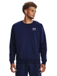 Bluza męska UNDER ARMOUR Essential Fleece Crew sportowa granatowa (1374250-410)